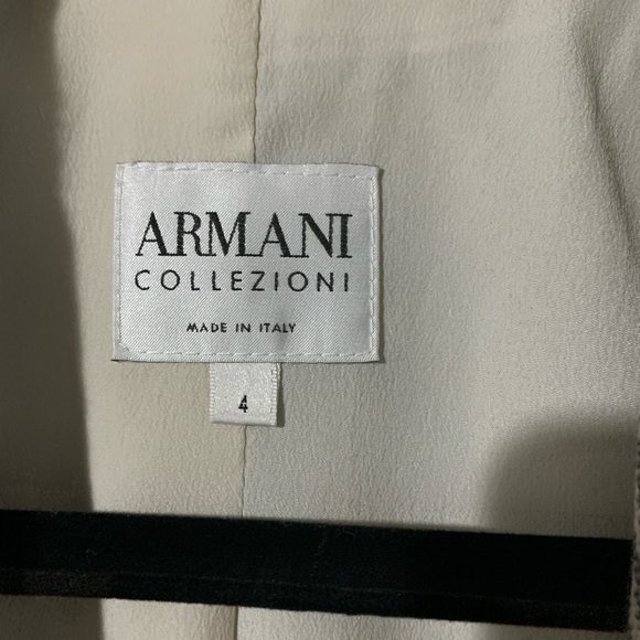 ARMANI COLLEZIONI Italy Blue White Stipe Blazer - Picture 4 of 8